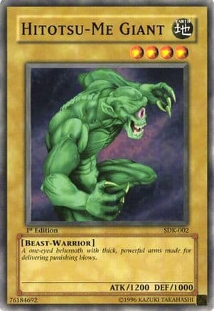 Hitotsu-Me Giant — Starter Deck: Kaiba Yu-Gi-Oh! card by KAZUKI TAKAHASHI