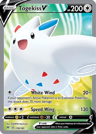 Togekiss V (Full Art) — SWSH04: Vivid Voltage