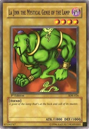 La Jinn the Mystical Genie of the Lamp — Starter Deck: Kaiba Yu-Gi-Oh! card by KAZUKI TAKAHASHI