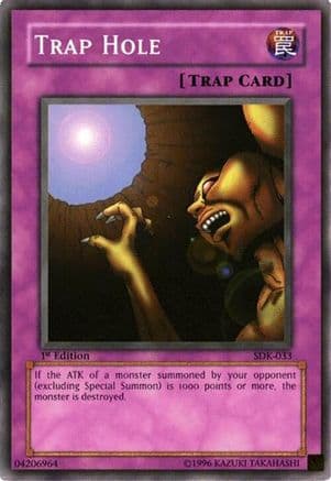 Trap Hole — Starter Deck: Kaiba Yu-Gi-Oh! card by KAZUKI TAKAHASHI