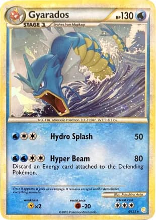 Gyarados - 4/123 (Cracked Ice Holo) — Miscellaneous Cards & Products
