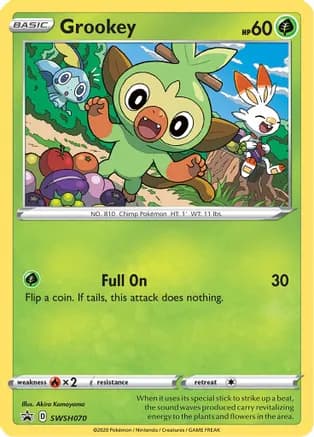 Grookey - SWSH070 — SWSH: Sword & Shield Promo Cards