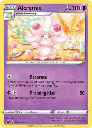 Alcremie - SWSH058 — SWSH: Sword & Shield Promo Cards