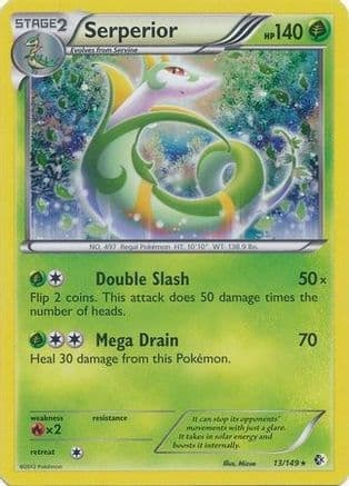 Serperior - 13/149 (Cosmos Holo) — Blister Exclusives Pokémon TCG card by Mizue