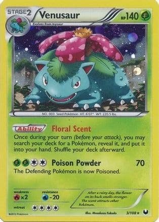 Venusaur - 3/108 (Cosmos Holo) — Blister Exclusives Pokémon TCG card by Masaaki Iwane
