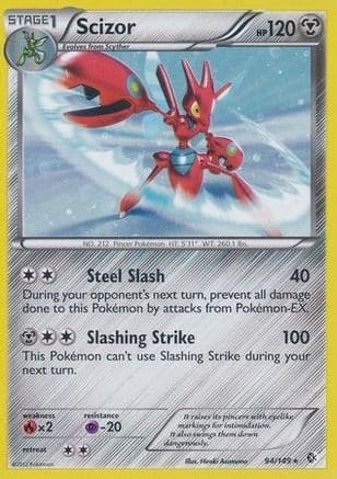 Scizor - 94/149 (Cosmos Holo) — Blister Exclusives Pokémon TCG card by Hiroki Asanuma
