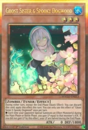 Ghost Sister & Spooky Dogwood (Alternate Art) — Maximum Gold