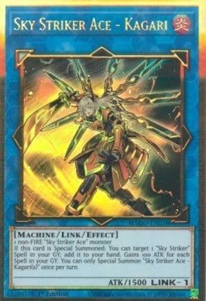 Sky Striker Ace - Kagari — Maximum Gold Yu-Gi-Oh! card by MAKO ENTH