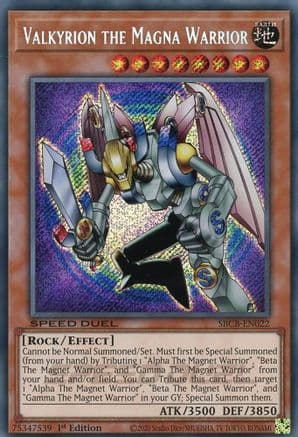 Valkyrion the Magna Warrior (Secret) — Speed Duel: Battle City Box