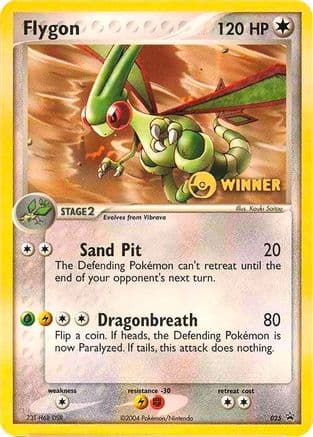 Flygon - 025 (e-League) [Winner] — Nintendo Promos Pokémon TCG card by Kouki Saitou