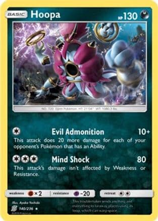 Hoopa - 140/236 (SM Unified Minds) — Deck Exclusives Pokémon TCG card by Ayaka Yoshida