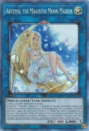 Artemis, the Magistus Moon Maiden (CR) — Yu-Gi-Oh! card