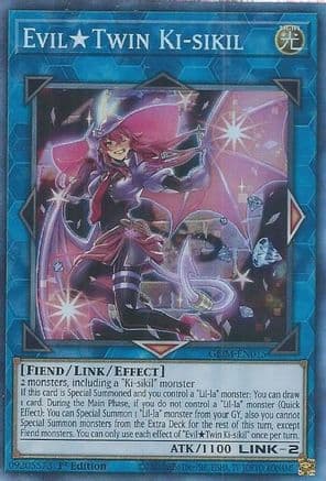 Evil Twin Ki-sikil (CR) — Genesis Impact Yu-Gi-Oh! card by Shueisha, TV Tokyo, Konami