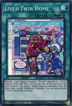 Live Twin Home — Genesis Impact Yu-Gi-Oh! card by Studio Dice/SHUEISHA, TV TOKYO, KONAMI