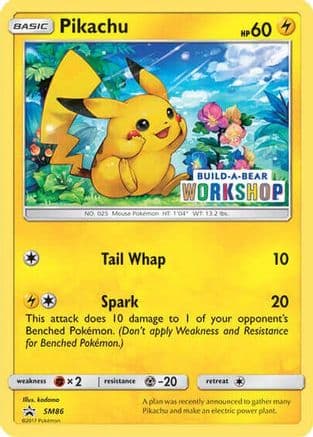 Pikachu - SM86 (Build-A-Bear Workshop Exclusive) — Miscellaneous Cards & Products Pokémon TCG card by 5ban Graphics
