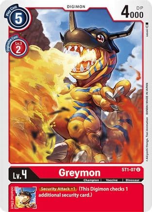 Greymon — Starter Deck 01: Gaia Red