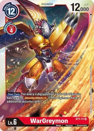 WarGreymon — Starter Deck 01: Gaia Red Digimon Card Game card by Akiyoshi Hongo, Toei Animation