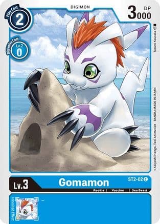 Gomamon — Starter Deck 02: Cocytus Blue Digimon Card Game card by Takumi Kousaka