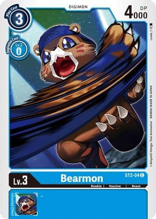 Bearmon — Starter Deck 02: Cocytus Blue Digimon Card Game card by ryu da_1
