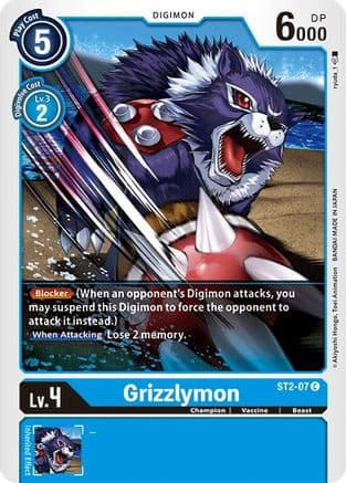 Grizzlymon — Starter Deck 02: Cocytus Blue Digimon Card Game card by ryoda_1