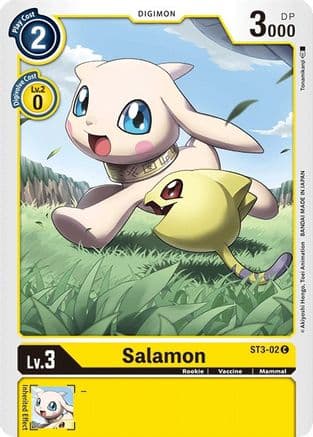 Salamon — Starter Deck 03: Heaven's Yellow Digimon Card Game card by Akiyoshi Hongō, Toei Animation