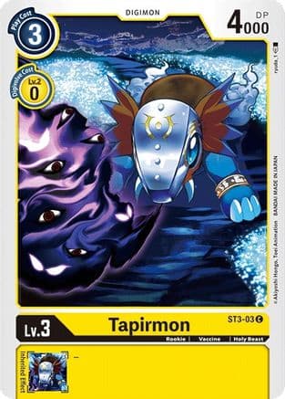 Tapirmon — Starter Deck 03: Heaven's Yellow Digimon Card Game card by ryuda_1