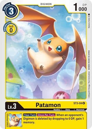 Patamon — Starter Deck 03: Heaven's Yellow Digimon Card Game card by Nakano Haito