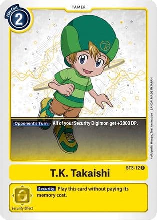 T.K. Takaishi — Starter Deck 03: Heaven's Yellow Digimon Card Game card by Akiyoshi Hongo, Toei Animation