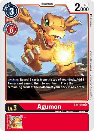 Agumon - BT1-010 — Release Special Booster 1.0