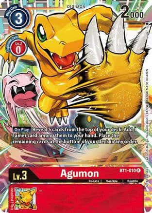 Agumon - BT1-010 (Dash Pack Ver. 1.0) — Release Special Booster 1.0