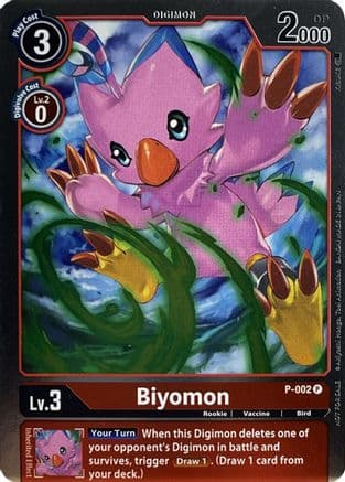 Biyomon - P-002 — Digimon Promotion Cards