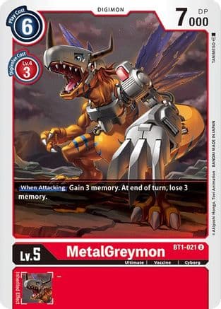 MetalGreymon - BT1-021 — Release Special Booster 1.0