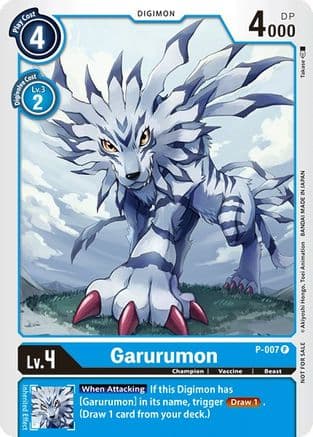 Garurumon - P-007 — Digimon Promotion Cards