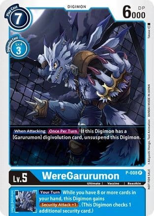 WereGarurumon - P-008 — Digimon Promotion Cards