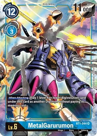MetalGarurumon - BT1-044 (Alternate Art) — Release Special Booster 1.0