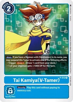 Tai Kamiya (V-Tamer) - P-012 — Digimon Promotion Cards