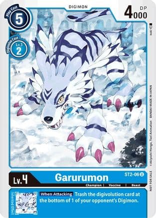 Garurumon - ST2-06 (Tamer Party Promo) — Starter Deck 02: Cocytus Blue Digimon Card Game card by koki