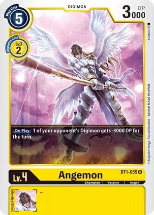 Angemon - BT1-055 — Release Special Booster 1.0 Digimon Card Game card by As'Maria