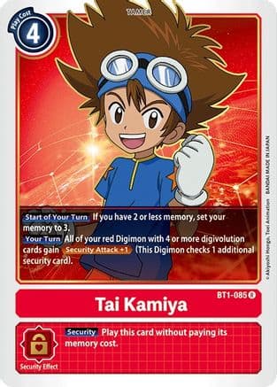 Tai Kamiya - BT1-085 — Release Special Booster 1.0