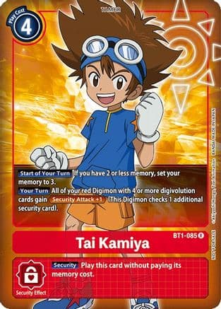 Tai Kamiya - BT1-085 (Box Topper) — Release Special Booster 1.0