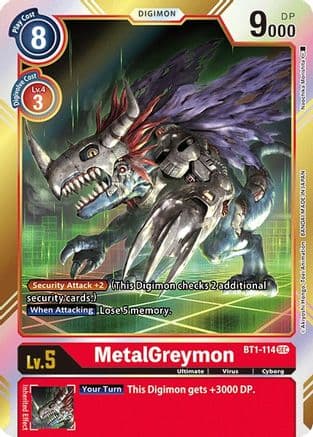 MetalGreymon (Secret Rare) — Release Special Booster 1.0