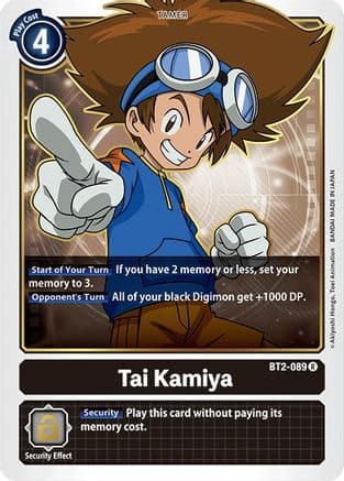 Tai Kamiya - BT2-089 — Release Special Booster 1.0