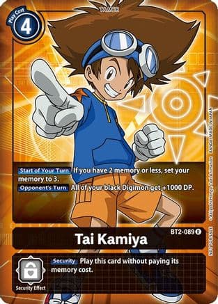 Tai Kamiya - BT2-089 (Box Topper) — Release Special Booster 1.0
