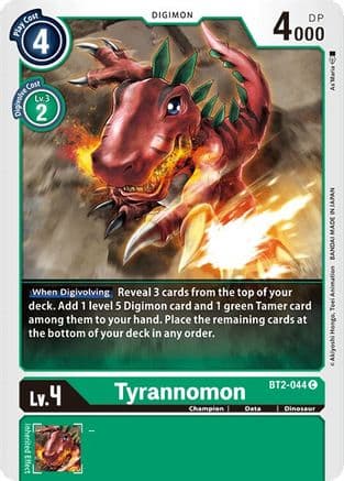 Tyrannomon - BT2-044 — Release Special Booster 1.0
