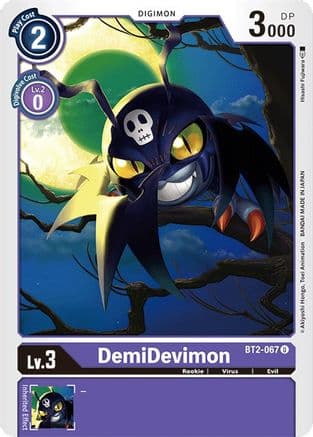 DemiDevimon — Release Special Booster 1.0 Digimon Card Game card by Hisashi Fujiwara