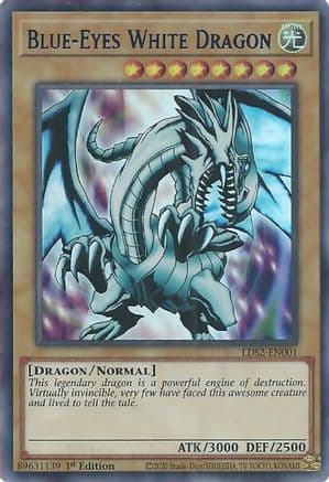 Blue-Eyes White Dragon (Blue) — Legendary Duelists: Season 2 Yu-Gi-Oh! card by Studio Dice