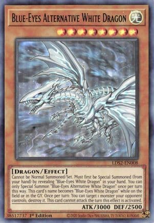 Blue-Eyes Alternative White Dragon (Green) — Legendary Duelists: Season 2