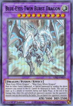 Blue-Eyes Twin Burst Dragon (Purple) — Legendary Duelists: Season 2 Yu-Gi-Oh! card by Shuziesha