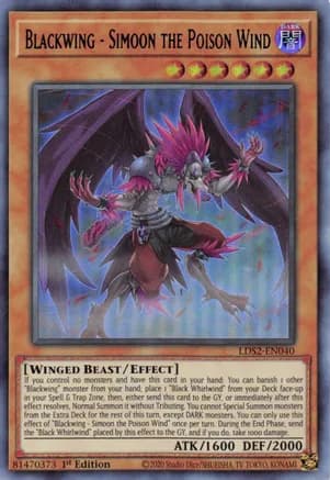 Blackwing - Simoon the Poison Wind (Blue) — Legendary Duelists: Season 2