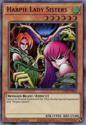 Harpie Lady Sisters (Green) — Legendary Duelists: Season 2